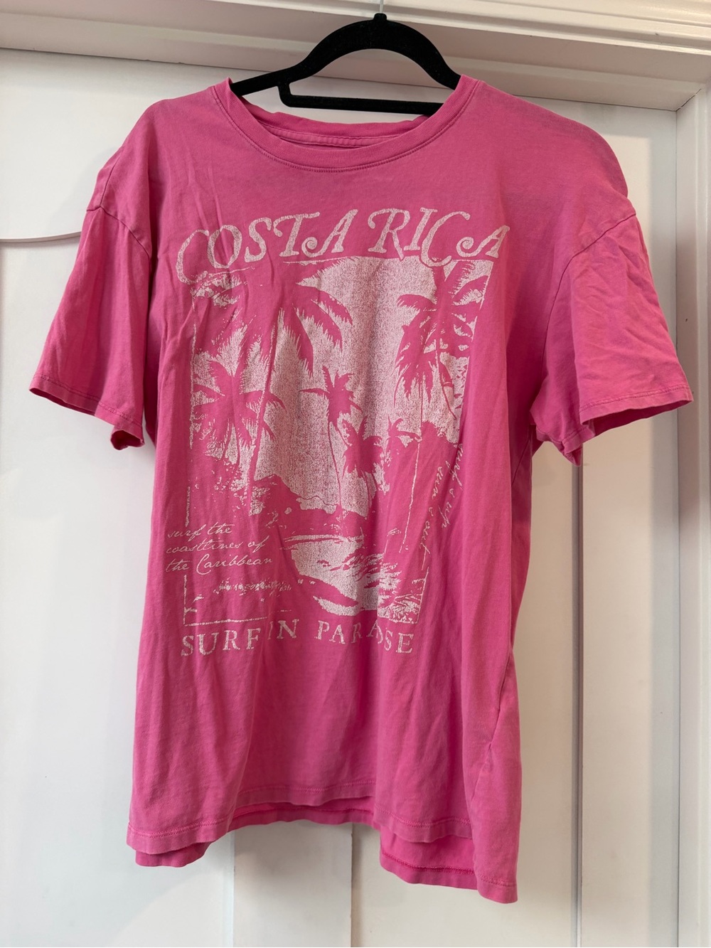 Hollister Pink Costa Rica Surf Graphic Tee
